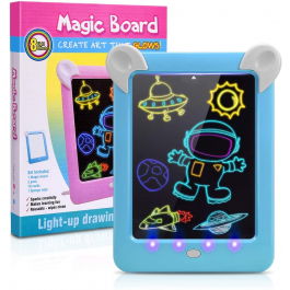 Dropship Educational Toy Drawing Pad 3D Magic 8 Light Effects Puzzle Board  Sketchpad to Sell Online at a Lower Price