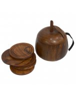 
Buy Apple Shape Wooden Tea Coaster online in pakistan - cartco.pk 
