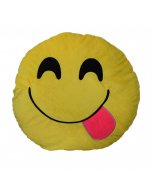 Buy 1 Pcs Yellow Emoji Cushion Pillow Round Shape - cartco.pk 