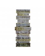 Buy Kitchen Rules Wood Plank Wall Décor - cartco.pk 