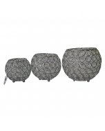 Buy Crystal Beads Design 3 Piece Metal Decoration Set - cartco.pk