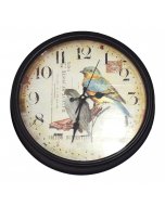 Buy Black Birds Round Shape Wall clock - cartco.pk