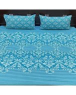Buy elegant Blue Design single size bed sheet online | Cartco.pk 