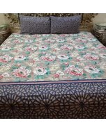 Buy graceful Blue/Green single size bed sheet online | Cartco.pk 