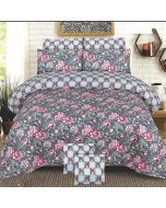 Buy delightful Pink/Gray double size bed sheet online | Cartco.pk 