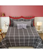 Buy Modish Dark Grey Fiesta Cotton King Bed Sheet | Cartco.pk 