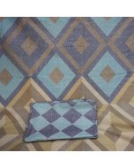 Buy Brown, navy and ferozi square Style bed Sheet Sets | Cartco.pk 