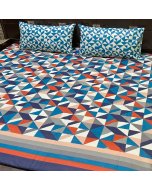 Buy Stylish Multi Color Square single bed sheet online| Cartco.pk 