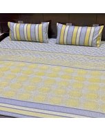 Buy Purple/ Yellow Circles Bed sheet single bed sheet | Cartco.pk 
