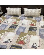 Stylish Square Damask Design single size bed sheet online | Cartco.pk 