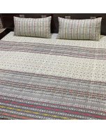 Stylish Dotted Lining design single size bed sheet online | Cartco.pk 