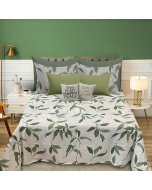 Buy elegant Green Fiesta Pure Cotton King Bed Sheet | Cartco.pk 