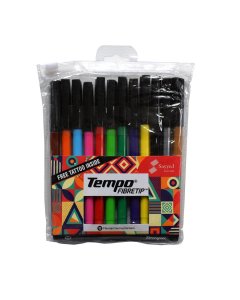Buy 12 coloring markers Fibretip Tempo online - cartco.pk