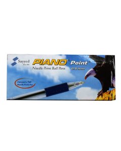 Piano Point Needle point ball pens - 0.8mm Tip - Blue