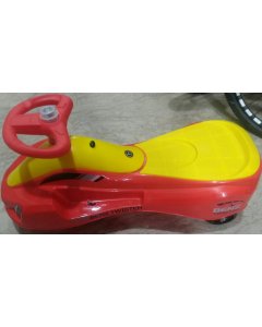  Twister Car Auto Swing Car for Kids with Music & Horn-Yellow&Red