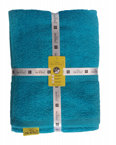 Sea Blue Zero Twist 100% Cotton Towel Set - Pack of 2 , Extra Soft Bath Towels, Long-Staple Cotton Towels-27x54inch