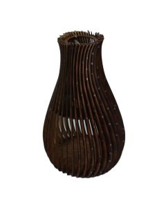 Buy 3D wooden Laser cutting flower vase online - cartco.pk