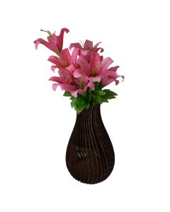 Buy 3D Wooden Laser Cutting Flower Vase online | Cartco.pk 