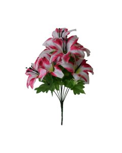Buy pink/green Wall Hanging Artificial Flower Basket 2-pcs | Cartco.pk 