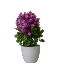 Buy Pink/Green Artificial Plastic Potted Flowers | Cartco.pk 