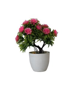 Buy Light Pink/Green Artificial Plastic Potted Flowers | Cartco.pk 
