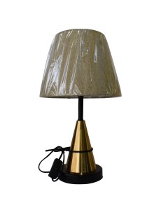 Buy 3D Flower Golden Steel Base Ceramic Body Table Lamp - cartco.pk 