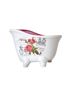 Buy Pink/White Ceramic Artificial Flower Pot Vase | Cartco.pk 