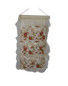 Buy Floral Printed Fabric Wall Pocket Organizers - cartco.pk