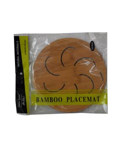 Buy Round Jinjiali Golden Bamboo - Bamboo Placemat - cartco.pk 
