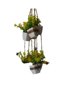 Buy Mini Hanging Artificial Plastic Flower Vase | Cartco.pk 