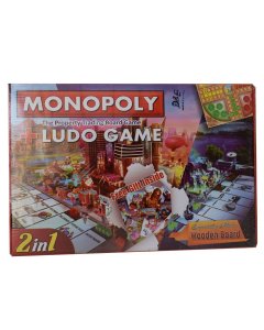 Monopoly + Ludo Game 2in1 - 1 Pcs