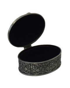 
Buy Small Oval Shape Floral Metal Box online - cartco.pk
