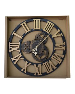 Buy Machine Style Roman dial round shape wall clock - cartco.pk
