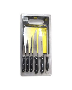 Buy 7 Piece Stainless Steel Knife Set with cutting board - cartco.pk