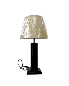 Buy Wooden Base Square Shape Table Lamp - cartco.pk 
