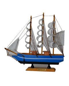 Buy Blue Wooden Ship Decoration Piece online - cartco.pk