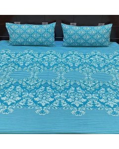Buy elegant Blue Design double size bed sheet online | Cartco.pk 