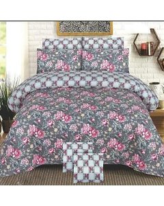 Buy delightful Pink/Gray single bed sheet online| Cartco.pk 