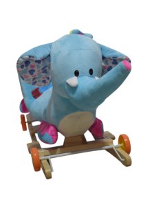 Buy 2in1 Plush Elephant Baby Rocking Chair & Ride On - cartco.pk
