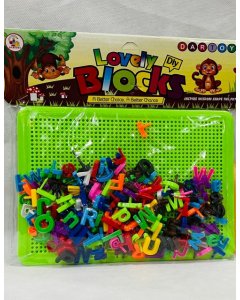 Colorful Alphabet Lovely Block Plastic Set Educational Toy - cartco.pk