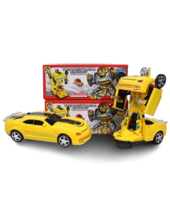 Trance from Robot Plus Car Yellow Colors - Transforming Fun for Kids