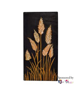 Buy Handmade Floral Canvas Oil Painting Black - cartco.pk