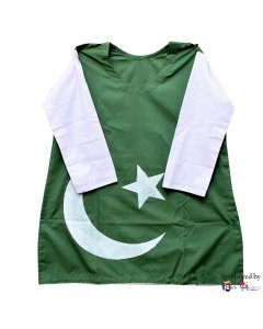 Pure Cotton Handmade Stitched Pakistan Independents Day Special Shirt & Trousers For Females