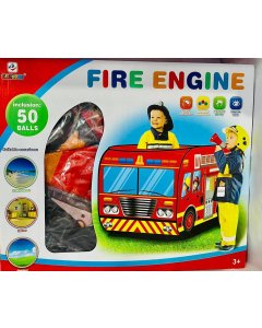 Fire Truck Foldable Indoor and Outdoor Playhouse for Toddlers - Imaginative Fun and Adventure - Cartco.pk
