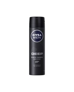 Buy Nivea Men Deep Black Carbon Deodorant Body Spray 150ml - Cartco.pk