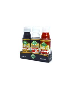 Chilli Sauce/Soya Sauce/Vinegar 120ml (Trio Pack)