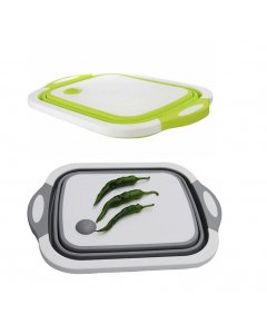 4in1 Multifunction Folding Fruit/Vegetable Basket Washing/Drain/Cutting Board/Storage