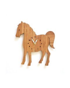 Buy beautiful style Wooden Horse Shape Wall Clock - Cartco.pk