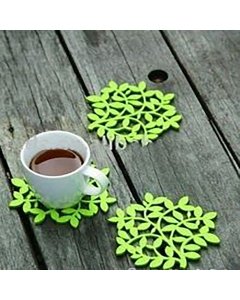 Buy 6 Pcs Green Tree Leaf's Drinks Mug Tea Coasters - Cartco.pk