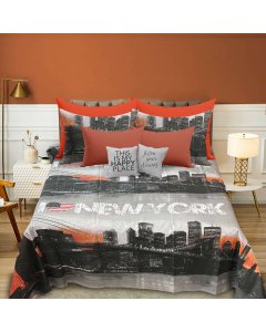 Luxury & Neat New York Printed Cotton Bed sheet | cartco.pk 